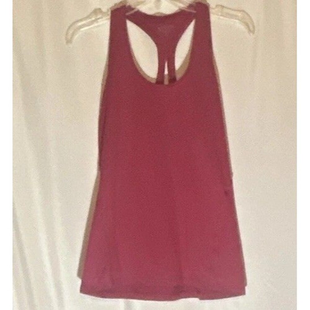 Athleta Womens Tank Top Small S Pink Racerback Gym Workout Athletic Yoga Shirt